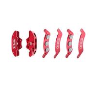 GPM Aluminium 7075-T6 Alloy Front Brake Calipers & Brake Pads Left & Right For Traxxas 1/6 FUNCO PRO SCALE 2WD SAND CAR 8S-109076-4 Upgrades - Red