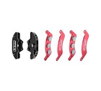 GPM Aluminium 7075-T6 Alloy Front Brake Calipers & Brake Pads Left & Right For Traxxas 1/6 FUNCO PRO SCALE 2WD SAND CAR 8S-109076-4 Upgrades - Black