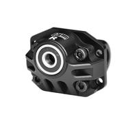 GPM Aluminium 7075-T6 Alloy Rear Axle Third Member Oversize Bearing Differential Cover Case For Vanquish 1/10 H10 Optic Kit Rock Crawler-VPS09027 Upgrades - Black