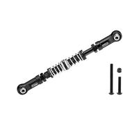 GPM Aluminium 7075-T6 Alloy Servo Steering Link Adjustable Length/Spring Force For Losi 1:8 LMT 1.0/2.0/1:10 TLR TUNED LMT Monster Truck Upgrades - Black