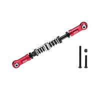 GPM Aluminium 7075-T6 Alloy Servo Steering Link Adjustable Length/Spring Force For Losi 1:8 LMT 1.0/2.0/1:10 TLR TUNED LMT Monster Truck Upgrades - Red