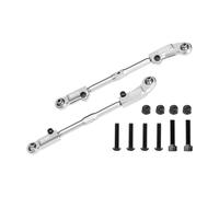 GPM Aluminium 7075-T6 + Stainless Steel Adjustable Front Steering Tie Rod For Arrma 1:8 KRATON 6S EXB V2 V6 / NOTORIOUS V5 V6 / OUTCAST/TALION / 1:7 BIG ROCK 6S Upgrades - Silver