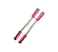 GPM Aluminium + Stainless Steel Adjustable Front Steering Tie Rod For Arrma 1:5 KRATON 8S BLX/OUTCAST 8S BLX/KRATON EXB Roller - 2Pc Set Red