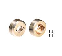 GPM Brass Rear Hubs Weights 5g x 2Pcs For Axial 1:30 SCX30 Ford Bronco AXI-2048 / SCX30 Jeep Wrangler AXI-2261 Rock Crawler Upgrades