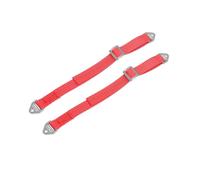 GPM Front Or Rear Suspension Travel Limit Straps For Losi 1:8 LMT 1.0 & 2.0/1:6 Super Baja 1.0 & 2.0/1:10 Baja REY/Rock REY/For Traxxas 1:7 UDR/Axial 1:10 RBX10 - Silver+Red