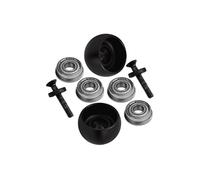 GPM LOS264003 Promoto-MX Upgrades Side Wheel Replacement Lean Bar Wheel Set For LOSI 1:4 Promoto-MX Motorcycle Dirt Bike RTR FXR LOS06000 LOS06002 - Black