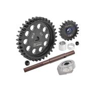 GPM Racing 40Cr Carbon Steel M1.5 Spur Gear 33T + Motor Gear 19T For 1:5 Traxxas X Maxx 6S / X Maxx 8S / XRT 8S Monster Truck Upgrades