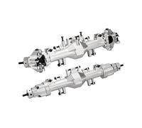 GPM Racing Aluminium 7075 Quick Release Front & Rear Axle Housing Kit For Losi 1/18 Mini LMT 4X4 Brushed Monster Truck RTR-LOS01026 Upgrade Parts - Silver