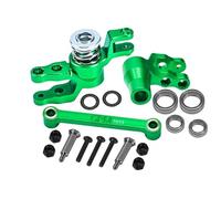 GPM Racing Aluminium 7075-T6 Front Steering Assembly For Traxxas 1:10 4WD MAXX 89076-4 / 4WD MAXX with WideMAXX 89086-4/1:8 4WD Maxx Slash 6S 102076-4 Upgrades - Green