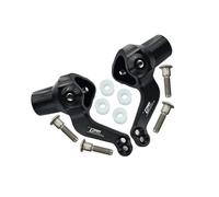 GPM Racing Aluminium Front Knuckle Arm Set for Tamiya 1/10 R/C TXT-1 Monster Truck - 1Pr Black
