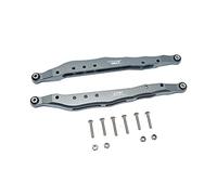 GPM Racing Axial 1/10 RBX10 Ryft 4WD Rock Bouncer Upgrade Parts Aluminium Rear Lower Trailing Arms -12Pc Set Grey Silver