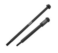 GPM Racing Medium Carbon Steel Front And Rear Wheel Axle Set For LOSI 1:4 Promoto-MX Motorcycle Dirt Bike RTR FXR LOS06000 LOS06002 Upgrade Parts - Black