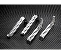GPM RACING Tamiya 1/14 Truck (Aeromax) Upgrade Parts Aluminium Side Skirt Mount - 2Prs Silver