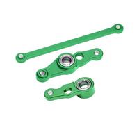 GPM RACING Tamiya DF01 / TA01 / TA02 / M1025 Upgrade Parts Aluminium Steering Assembly with Bearings - 1 Set Green