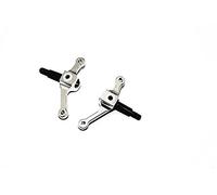 GPM Tamiya 1/14 Truck Upgrade Parts Aluminium Front Knuckle Arm - 1Pr Grey Silver