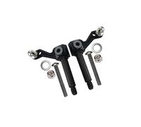 GPM Tamiya Lunch Box Upgrade Parts Aluminium Front Knuckle Arm - 1Pr Set Black