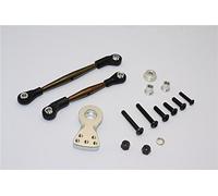 GPM Tamiya Lunch Box Upgrade Parts Spring Steel Modified Anti-Thread Steering Tie Rod With Servo Horn - 1 Set Silver