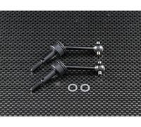 GPM Tamiya TT-01 & TT-02 Upgrade Parts Steel#45 Front/Rear CVD Swing Shaft (33mm) - 1Pr Black
