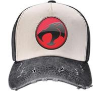 GPMZZMIX Baseball Cap Hiphop Sun Hat Thundercats Logo Unisex Baseball Caps Thundercats Vs HiMan Cheetara 80s Retro Cartoon Distressed Denim Hats Cap Sun Cap Gift