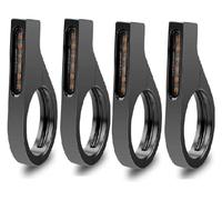 GPNPCFMFVK For 12V 3wire 39mm 41mm Motorcycle Front Tube Daytime Running Turn Signal Light Aluminum Alloy Turn Signal Indicator Light(4 PCS)