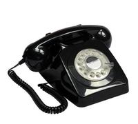 GPO 46RBLK 746 DESK PHONE ROTARY DIAL BLACK