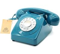 GPO 746 Push-Button Retro Landline Phone, Vintage Landline Telephone for Home,