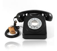 GPO Retro GPO746BLK 746 Desktop Push Button Telephone - Black [New ] Black