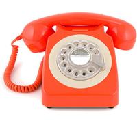 GPO Retro GPO746ROR 746 Desktop Rotary Dial Telephone - Orange [New ] Orange