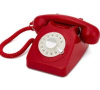 GPO Retro GPO746RRD 746 Desktop Rotary Dial Telephone - Red [New ] Red