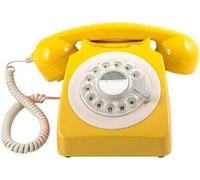 GPO Retro GPO746YEL 746 Desktop Rotary Dial Telephone - Mustard [New ] Yellow