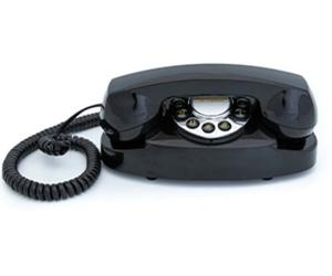 GPO Retro GPOAUDBK Audrey Bedside Push Button Telephone - Black [New ] Black