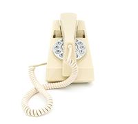 GPO Trim Phone, Push Button Retro Landline Corded Telephone, Authentic Bell Ring for Home, Hotels-(Ivory)