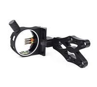 GPP 5 Pin Bow Sight - .029 Fiber, Brass Pin, Aluminum Machined - Right and Left Handed,with LED Sight Light