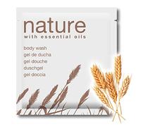 GPQ - Hotel Shower Gel Nature Line | Amenities & Toiletries | 400 Sachets x 8 g. Travel Size | Paraben Free Body Wash w/Essential Oils | Miniatures for AirBnB, B&B, Holiday Home, Hostel, Guest House
