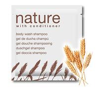 GPQ Hotel Toiletries | Nature 2in1 | 400 Bulk Guest Sachets | Shower Gel & Shampoo with Conditioner | Paraben Free | For Hotels, B&B, Cottages & Holiday Lets