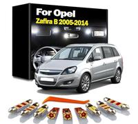 GPQAEVK 11Pcs Car Bulbs LED Interior Light Kit, For Zafira B 2005 2006 2007-2012 2013 2014 Map Trunk Reading Dome Lamp