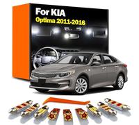 GPQAEVK 11Pcs LED Bulbs Interior Map Reading Dome Trunk License Plate Light Kit, For KIA Optima 2011 2012 2013 2014 2015 2016