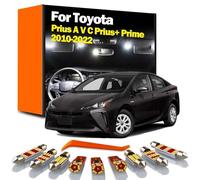 GPQAEVK 12Pcs LED Interior Number Plate Light Kit, For Prius A V C Prius+ Prime 2010-2018 2019 2020 2021 2022 Reading Bulb