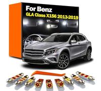 GPQAEVK 15Pcs LED Interior Map Dome Light Kit, For Mercedes Benz GLA Class X156 GLA200 GLA220 GLA250 Car Trunk Sunvisor Bulbs