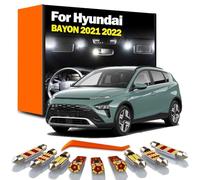 GPQAEVK 15Pcs LED Interior Map Dome Trunk Reading Light Kit, For BAYON 2021 2022 Vanity Mirror Lamp Car Accessories