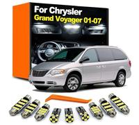 GPQAEVK 17Pcs Canbus LED Interior Light Kit, For Chrysler Grand Voyager 2001 2002 2003 2004 2005 2006 2007 Reading Door Trunk Lamp