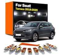 GPQAEVK 18Pcs LED Bulbs Interior Dome Map Trunk Reading Light Kit, For Tarraco 2018 2019 2020 Car Accessories