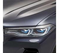 GPQAEVK 2Pcs Car Headlight Protective Film For BMW X7 G07 2019 2020 Headlamp Restoration Transparent Black TPU Protective