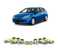 GPQAEVK LED Interior Dome Map Vanity Mirror Light Kit, For Ford Focus MK1 MK2 MK3 1998-2016 2017 2018 Vehicle Car Ceiling Bulbs