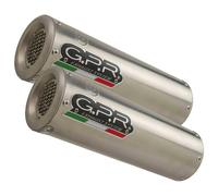Gpr Exclusive M3 Inox Mid Line System 998/r/fe 01-04 Homologated Muffler Silver Homologated