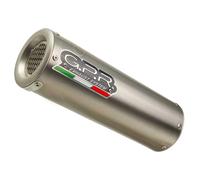 Gpr Exclusive M3 Natural Titanium Multistrada 950 17-20 Euro 4 Cat Homologated Slip On Muffler Silver Homologated