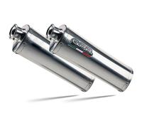 Gpr Exclusive Trioval Kawasaki Zzr 1400 06-07 Homologated Slip On Muffler Silver Homologated