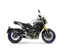 GPR Exhaust Compatible with Yamaha MT-09 2014-2016, GP-Revo Black Titanium, Racing Full Exhaust System including Removable DB Killer