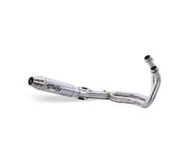 GPR Exhaust Compatible with Yamaha XSR 700 2017-2020, Deeptone Inox, Racing Full System Exhaust