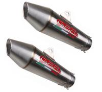 GPR Exhaust Moto Guzzi California 1100 2003-2005 Pair Homolog Slip-On Vintacone